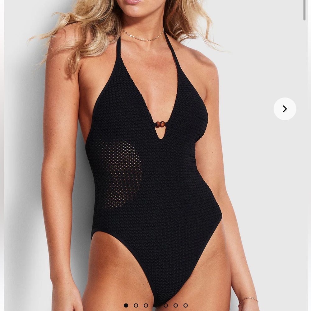 NWOT Anthropologie Seafolly Dreamcatcher Halter One Piece - 8